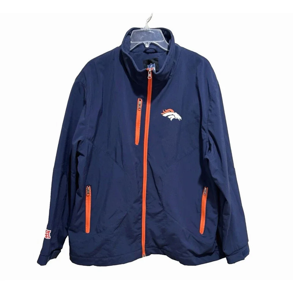 Denver Broncos Mens XL NFL Officially Licensed G-III Soft Shell Full Zip Jacket